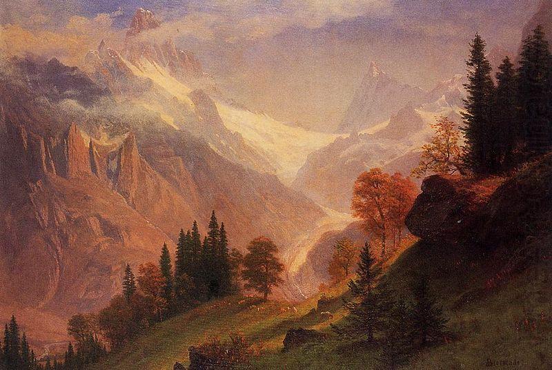 View of the Grindelwald, Albert Bierstadt